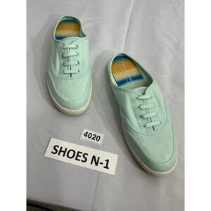 Womans Vince Camuto Celiste Canvas Mule Sneakers 10 M Mint Color Washable Slipon